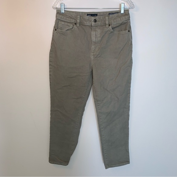 Joe Fresh Olive High Rise Straight Jeans 29 - Picture 2 of 12